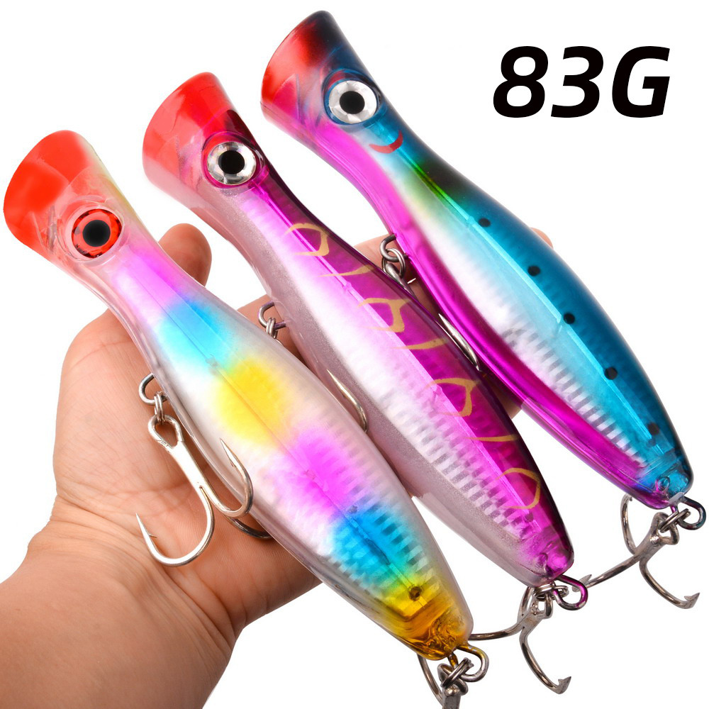 1pc 43g/83g Big Popper Floatin - đánh giá và giá Fishing Lure Popper