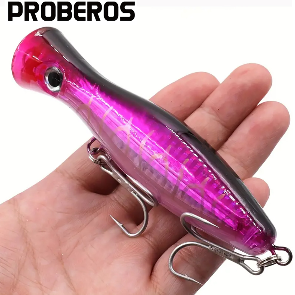 PROBEROS 1pc 13cm 43g Popper F - đánh giá và giá Fishing Lure Popper