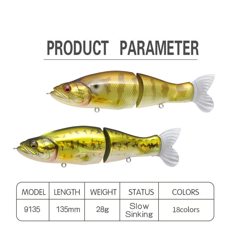 Swimbait Fishing Lure 135mm 31 - đánh giá và giá Fishing Lure Jerkbait