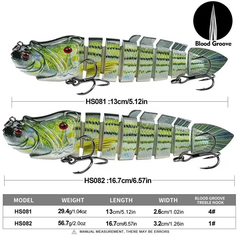 8-Joint Lifelike Lure 8-Segmen - đánh giá và giá Fishing Lure Popper