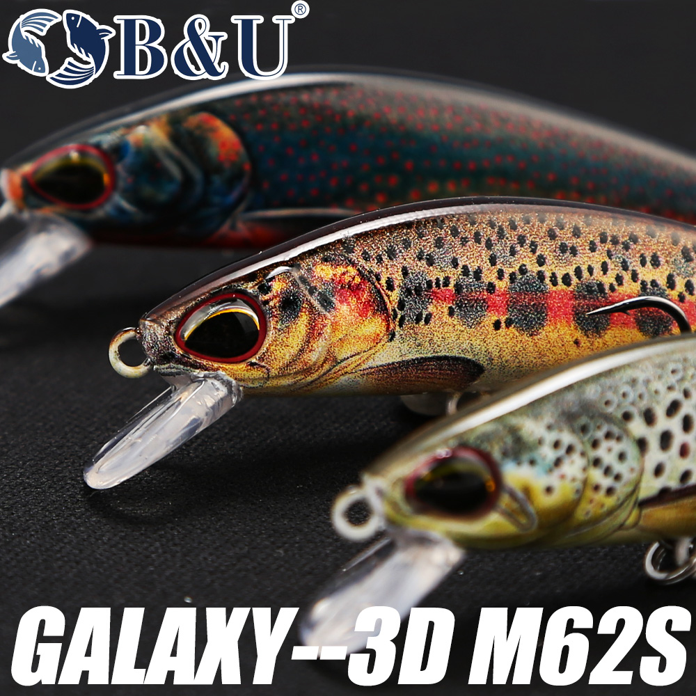 B&U 62mm 8.4g Sinking Minnow W - đánh giá và giá Fishing Lure Jerkbait